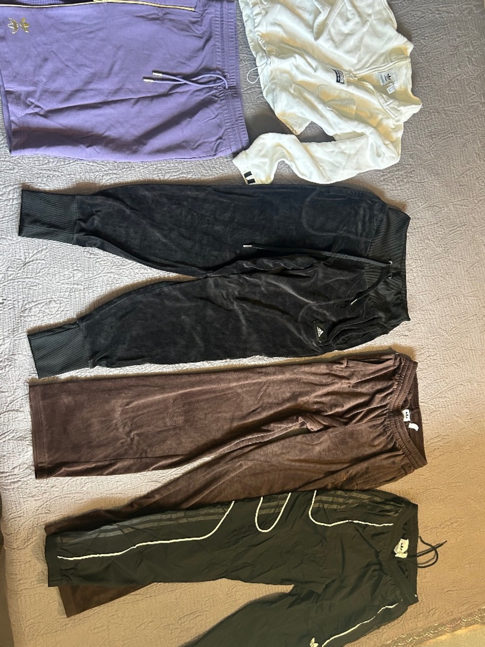 Y2K Velour Adidas XS and Small bundle